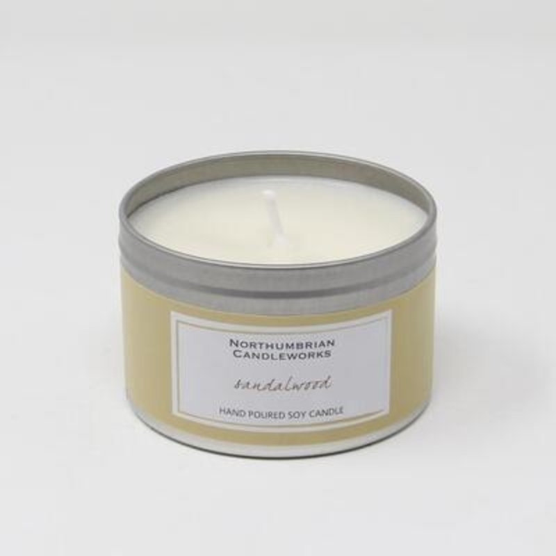 Northumbrian Candleworks Sandalwood Soy Candle Tin